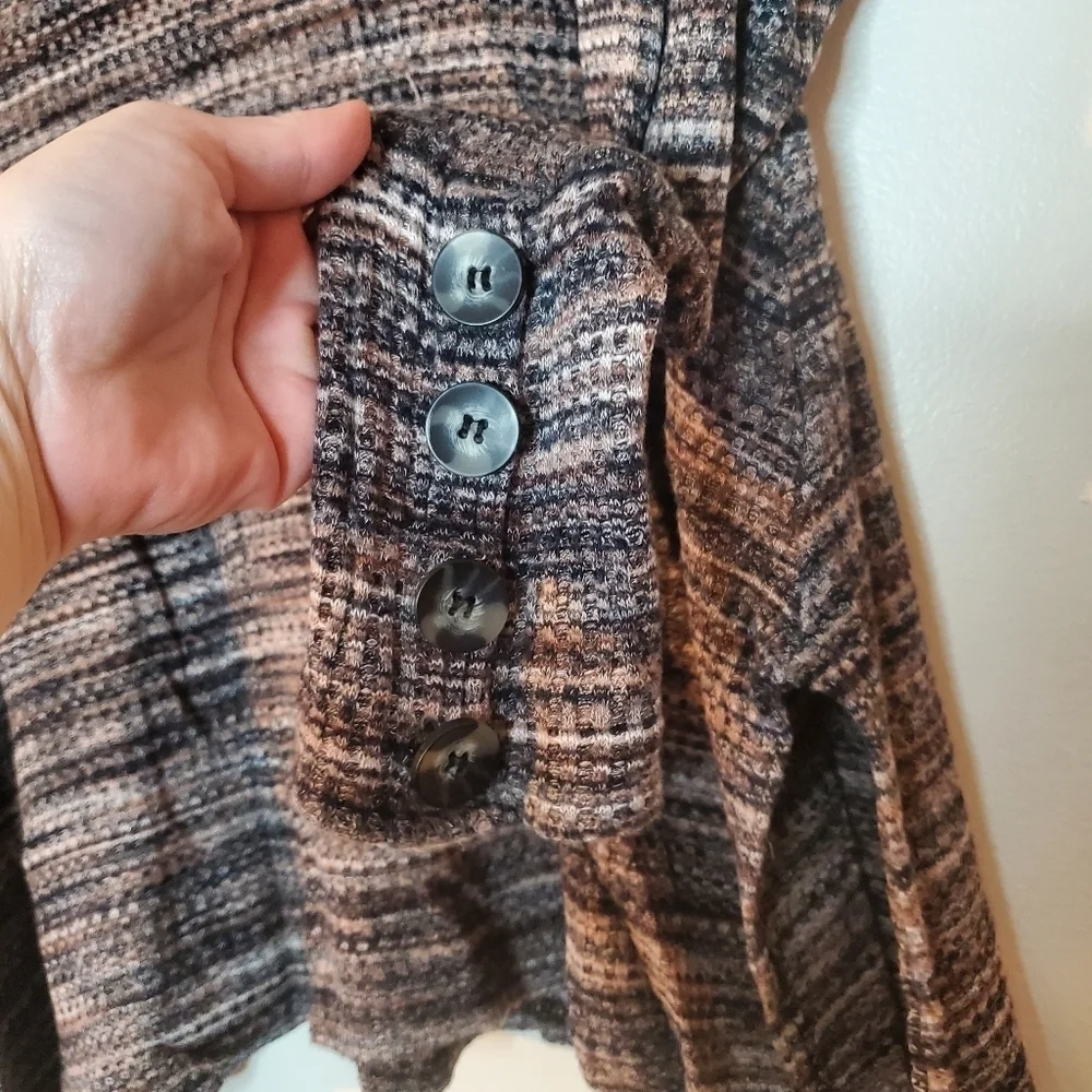 Kate & Sam Soft Flowy Cowlneck Funnelneck Size Small - Picture 5 of 11